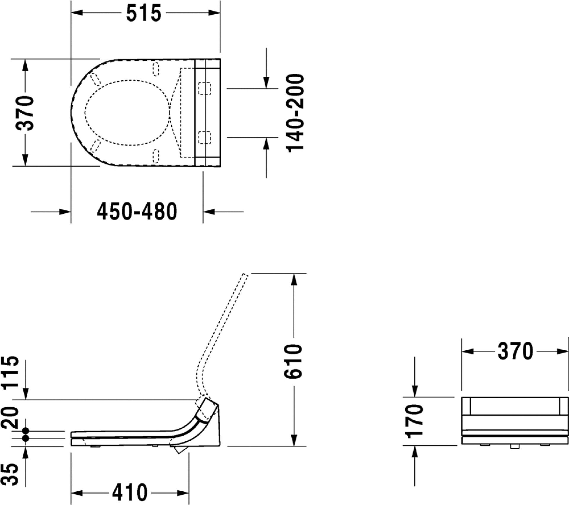 Крышка-сиденье Duravit Starck SensoWash 610001 002000300 с микролифтом петли хром функция биде - duravit shop