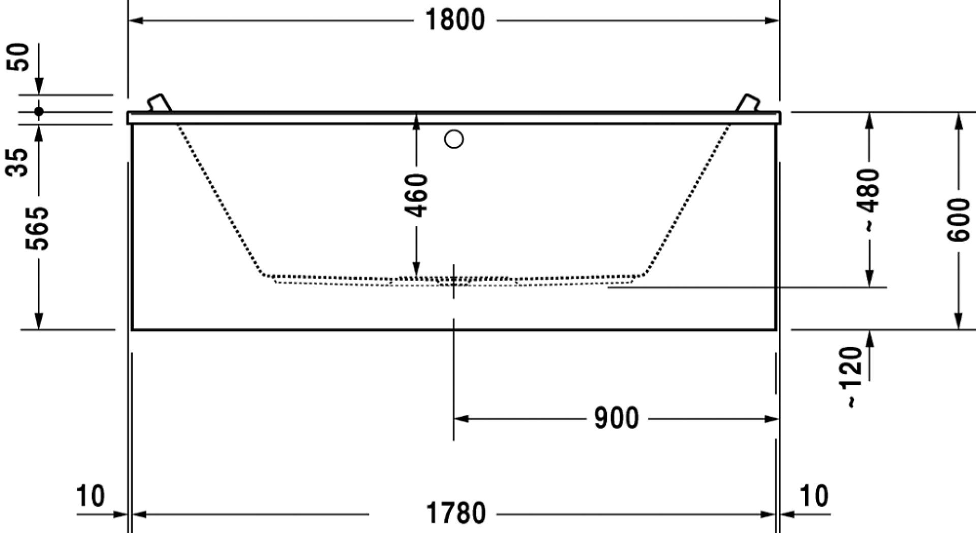 Ванна акриловая 180x80 Duravit Starck 700338 - duravit shop