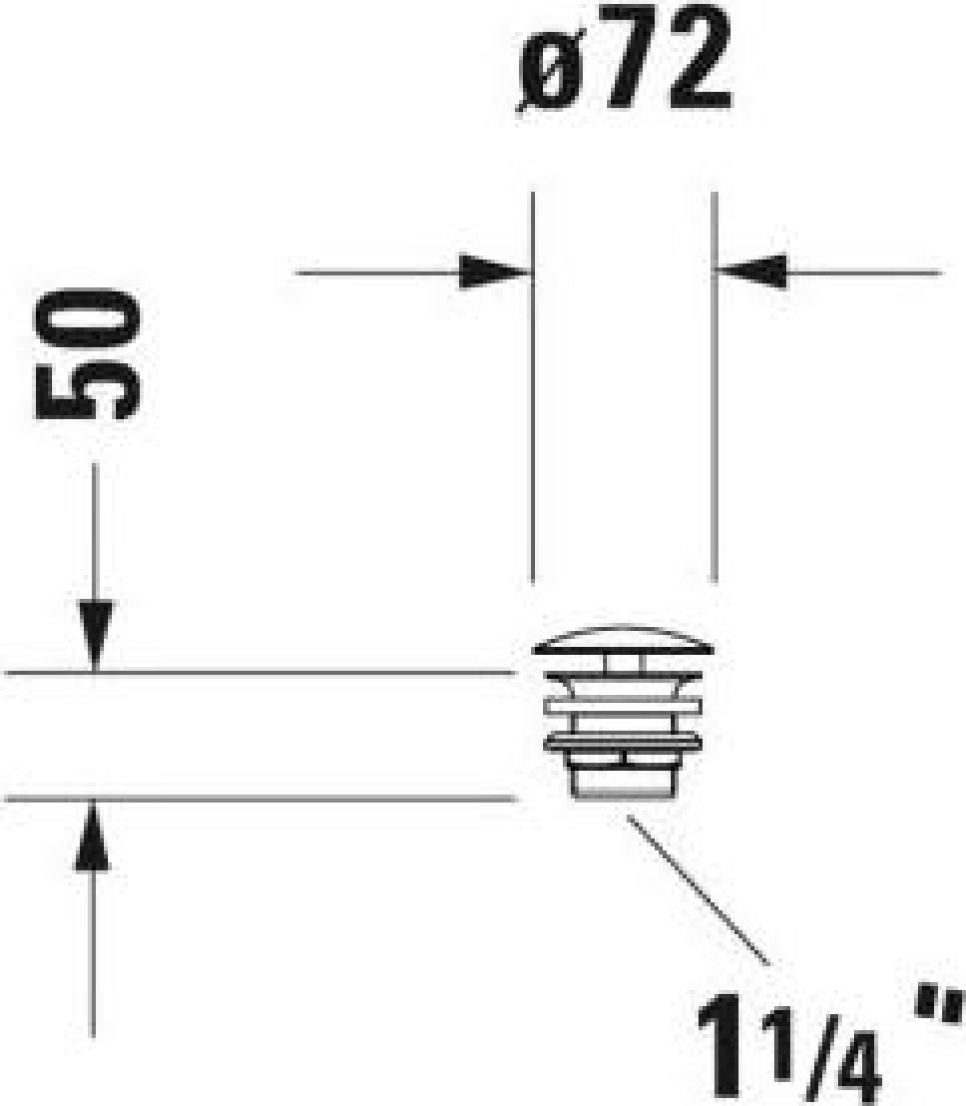 Слив для раковин без перелива хром Duravit 0050241000 - duravit shop