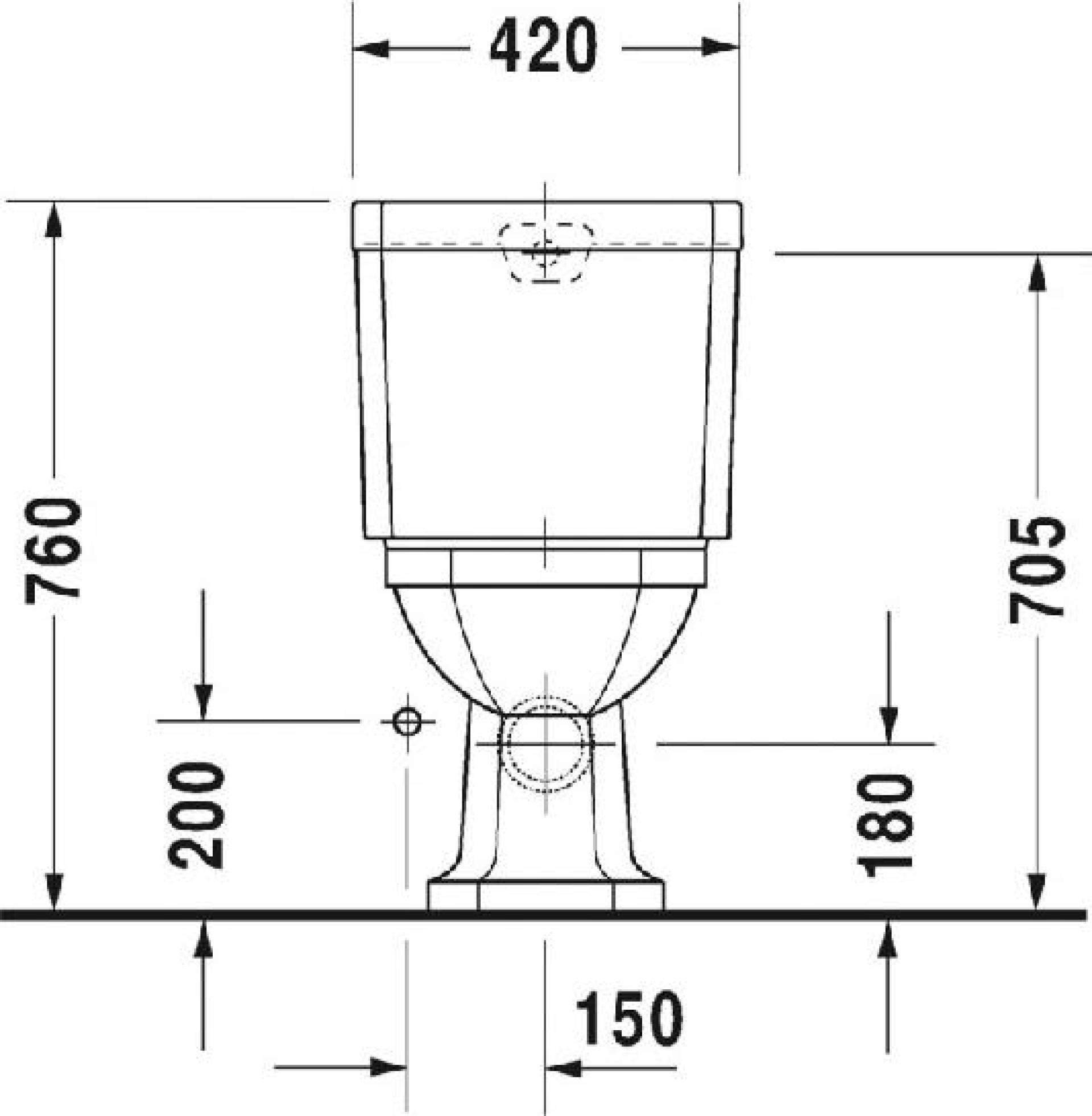 Напольный унитаз Duravit 1930 Series 0227090000 (022709 00 00) - duravit shop