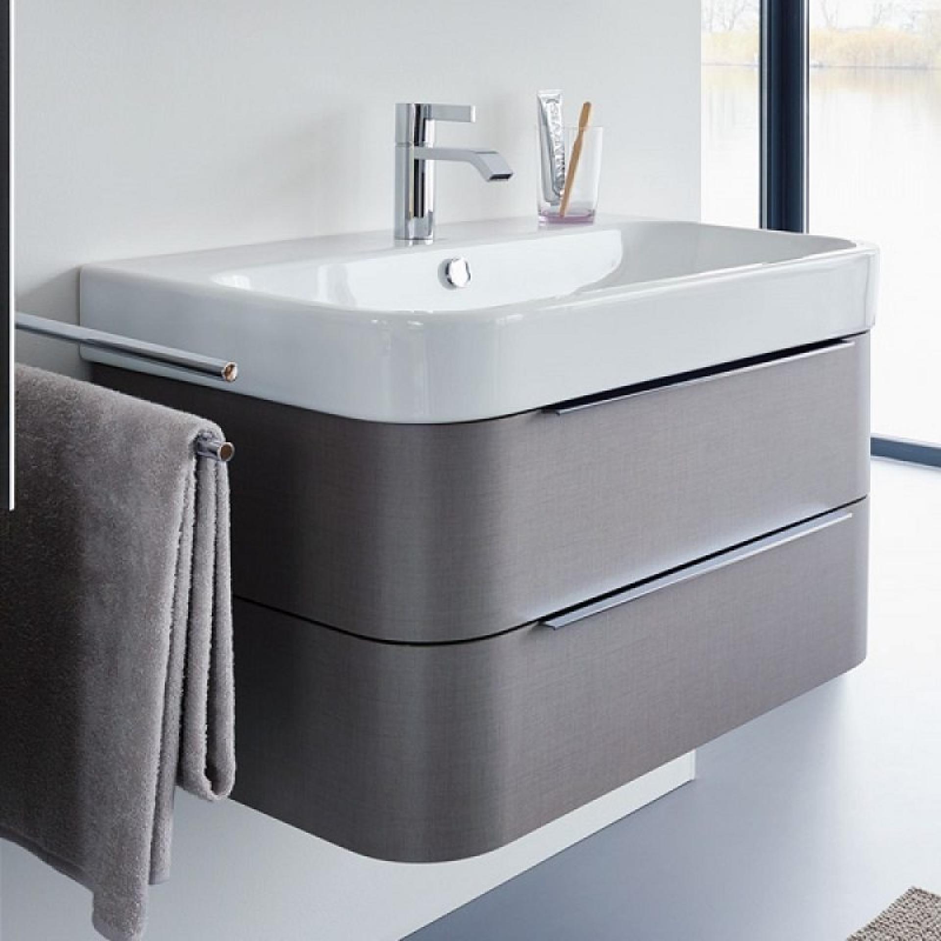 Тумба под раковину 63 см Duravit Happy D.2H 2636407272 ,темный матовый дуб - duravit shop