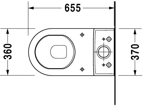 Напольный унитаз Duravit Starck 3 012809 - duravit shop