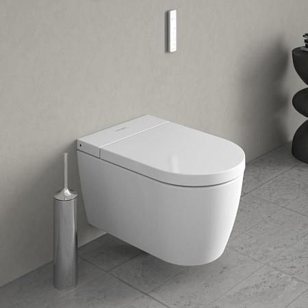 Унитаз подвесной Duravit 650001012004310 с функцией биде и сиденьем микролифт, белый - duravit shop