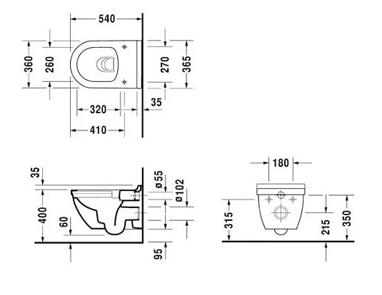 Инсталляция Viega с безободковым унитазом Duravit Starck 3 Rimless 45270900A1, сиденье микролифт, комплект - duravit shop