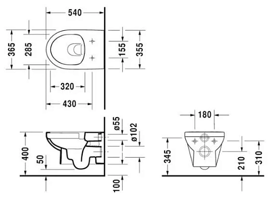 Инсталляция Geberit с унитазом Duravit Durastyle 45620900A1, сиденье микролифт, комплект - duravit shop