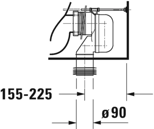 Унитаз напольный Duravit D-Neo, белый, 2002090000 - duravit shop