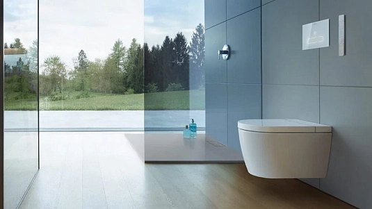 Подвесной унитаз Duravit Me by Starck Rimless 2510092000, безободковый с крышкой-биде SoftClose 612000012000320 - duravit shop