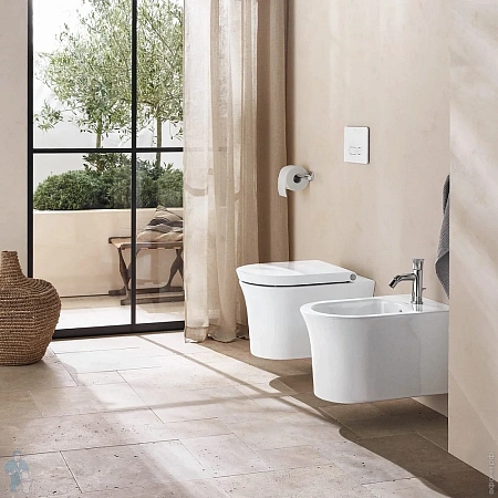 Подвесной безободковый унитаз Duravit White Tulip 2576092000 + 0027090000 37 x 54 см, белый, сиденье микролифт - duravit shop