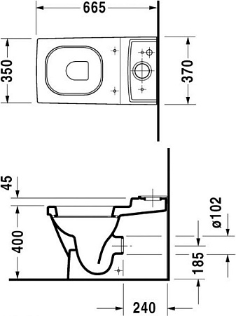 Крышка-сиденье для унитаза микролифт Duravit 2 Nd Floor 0068990000 - duravit shop