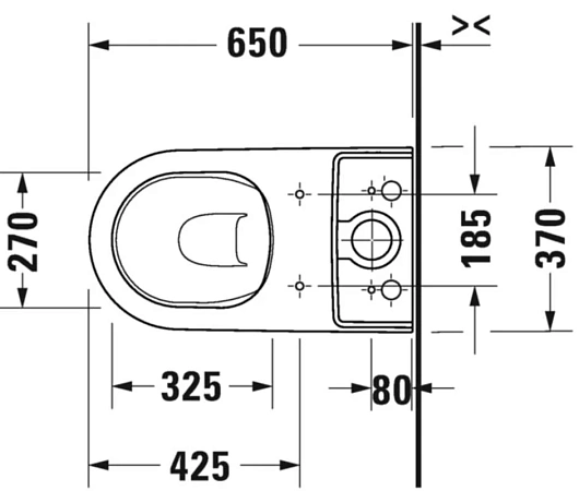 Унитаз напольный Duravit D-Neo, белый, 2002090000 - duravit shop