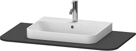 Столешница Duravit Happy D.2 Plus HP031E08080 с одним вырезом, графит матовый