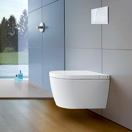 Унитаз подвесной Duravit 650001012004310 с функцией биде и сиденьем микролифт, белый - duravit shop