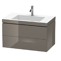 Тумба под раковину Duravit L-Cube LC6927O8989, фланелево-серый глянцевый