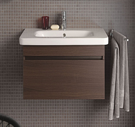 Тумба с раковиной Duravit DuraStyle 65 тёмный каштан