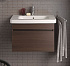 Тумба с раковиной Duravit DuraStyle 65 тёмный каштан