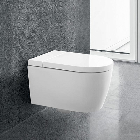 Унитаз подвесной Duravit 650001012004310 с функцией биде и сиденьем микролифт, белый - duravit shop