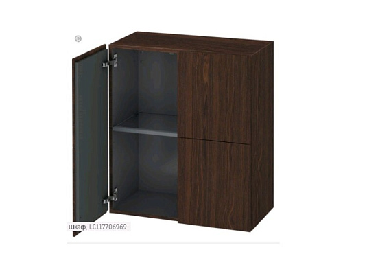 Шкаф-пенал Duravit L-Cube LC117706969, орех брашированный - duravit shop