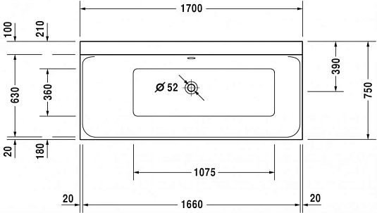 Акриловая ванна Duravit P3 Comforts 700375000000000/790100000000000 белый - duravit shop