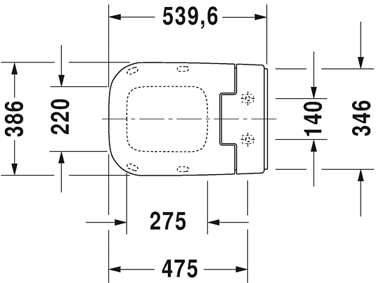 Крышка-биде Duravit SensoWash Slim 611400002000300 для P3 Comforts - duravit shop