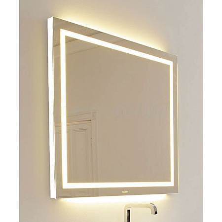 Зеркало с подсветкой 100х90 (белый лак) Duravit Esplanade ES909105656 - duravit shop
