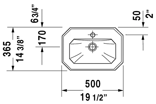 Раковина Duravit 1930 Series 785500000 белый - duravit shop