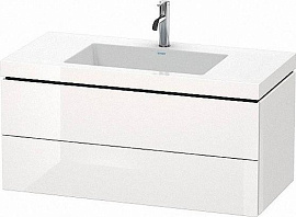 Тумба с раковиной 100 см Duravit L-Cube LC6928O2222, белый глянцевый