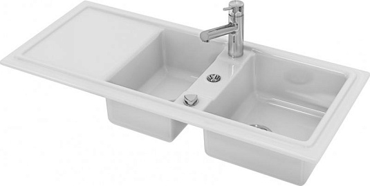 Кухонная мойка Duravit Cassia 116 7513110000, белый - duravit shop