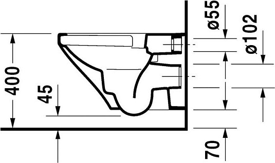 Унитаз подвесной Duravit DuraStyle 45510900A1 безободковый с крышкой-сиденьем soft close - duravit shop