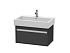 Тумба под раковину Duravit Ketho KT668704949, графит матовый