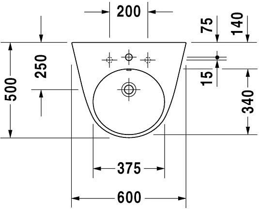 Раковина Duravit Starck 2 2323600000 белый - duravit shop