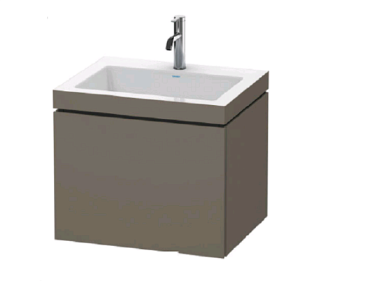 Тумба под раковину Duravit L-Cube LC6916N9090, фланелево-серый шелковисто-матовый - duravit shop