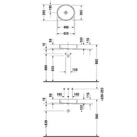 Раковина накладная Duravit Starck 2 2321440000 белый - duravit shop