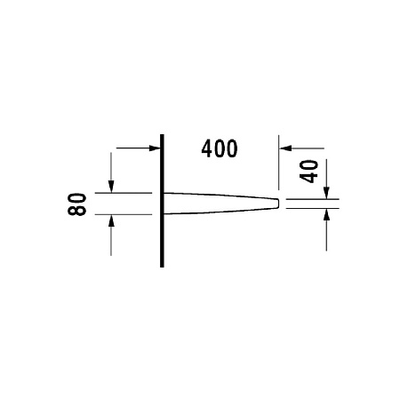 Перегородка для писсуара Duravit Starck 8500000000 белый - duravit shop