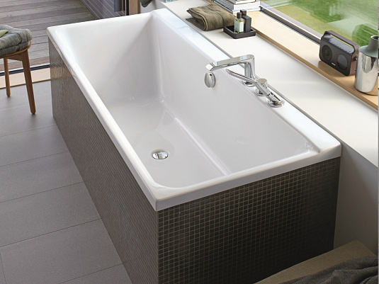 Акриловая ванна Duravit P3 Comforts SX 700373 L 170х70 700373000000000+790100000000000 - duravit shop