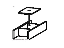 Разделитель Duravit Brioso UV984500000, черный бриллиант