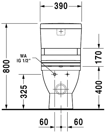 Напольный унитаз Duravit Starck 3 2141590000 - duravit shop