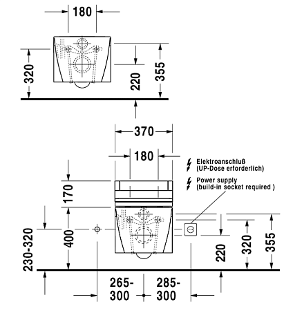 Унитаз подвесной Duravit Starck-2 2533090000 - duravit shop