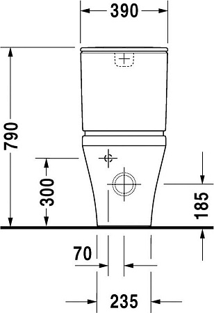 Чаша для унитаза-компакта Duravit DuraStyle 2155090000 - duravit shop