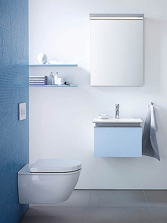 Унитаз подвесной Rimless Duravit Darling new 2557090000 безободковый - duravit shop