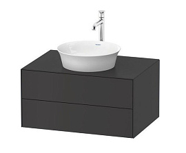 Тумба под раковину Duravit White Tulip WT498505858, графит шелковисто-матовый