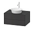 Тумба под раковину Duravit White Tulip WT498505858, графит шелковисто-матовый