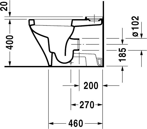 Унитаз-компакт Duravit DuraStyle 215509 с бачком 0935100005 - duravit shop