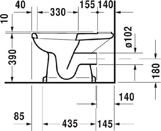 Напольный унитаз Duravit 1930 Series 0227090000 (022709 00 00) - duravit shop