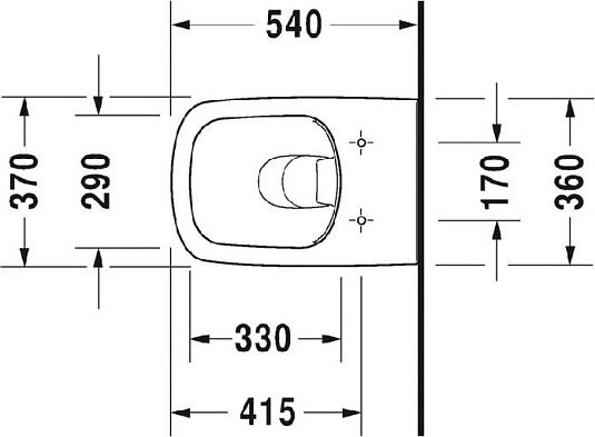 Подвесной унитаз Duravit DuraStyle 2551090000 rimless, белый - duravit shop