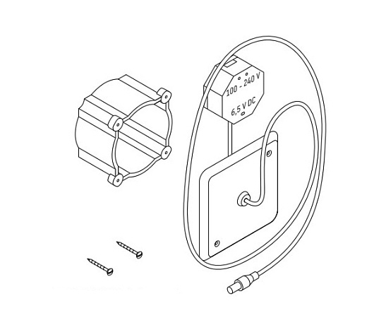 Комплект предварительного монтажа для писсуара, подключение к сети 100-230В, вкл. розетку с крышкой Duravit 0050040000 - duravit shop