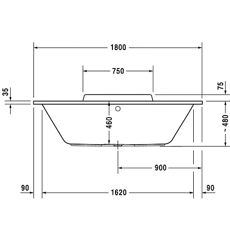 Акриловая ванна Duravit Durastyle 70029800000000 белый - duravit shop