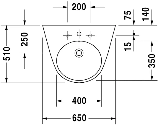 Раковина Duravit Starck 2 2323650000 белый - duravit shop