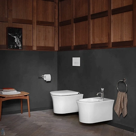 Подвесной безободковый унитаз Duravit White Tulip 2576092000 + 0027090000 37 x 54 см, белый, сиденье микролифт - duravit shop