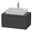 Тумба под раковину Duravit L-Cube LC581204949, графит матовый