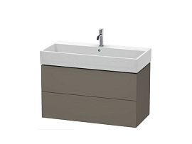 Тумба под раковину Duravit L-Cube LC627809090, фланелево-серый шелковисто-матовый